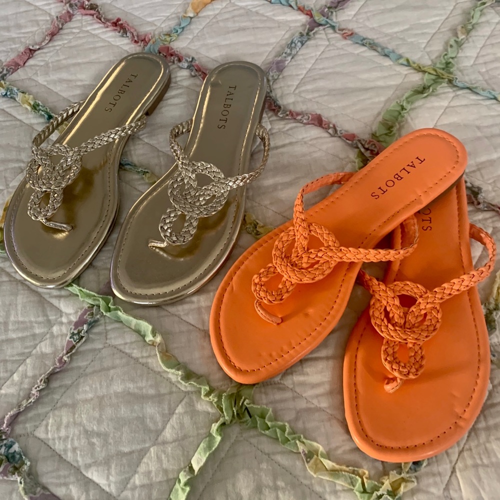 New! 2 pair of Talbots sandals